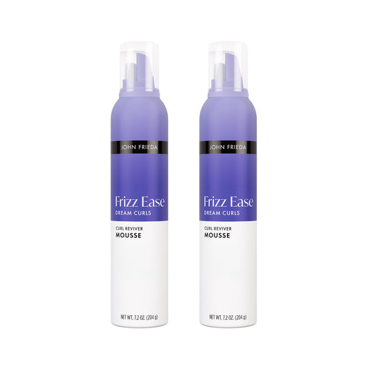 John Frieda Frizz Ease Dream Curls Curl Reviver Mousse, Anti Frizz Hair Mousse for Curls, 7.2 oz, Pack of 2 Beauty & Personal Care John Frieda