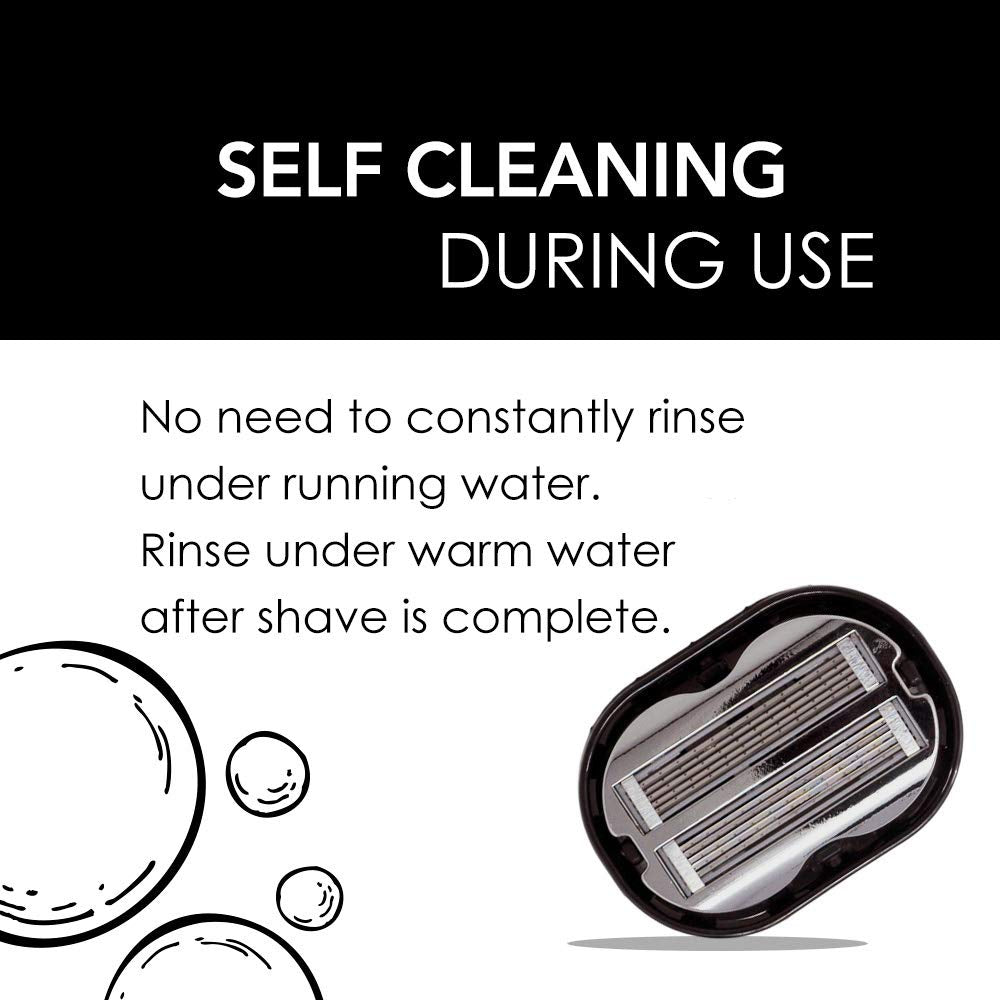 Deluxe Omnishaver Kit - The Fastest Way to Shave Head, Legs, Arms, Body - An Alternative to Disposable Shaving Razors Self Cleans & Strops During Use Beauty and Personal Care OmniShaver
