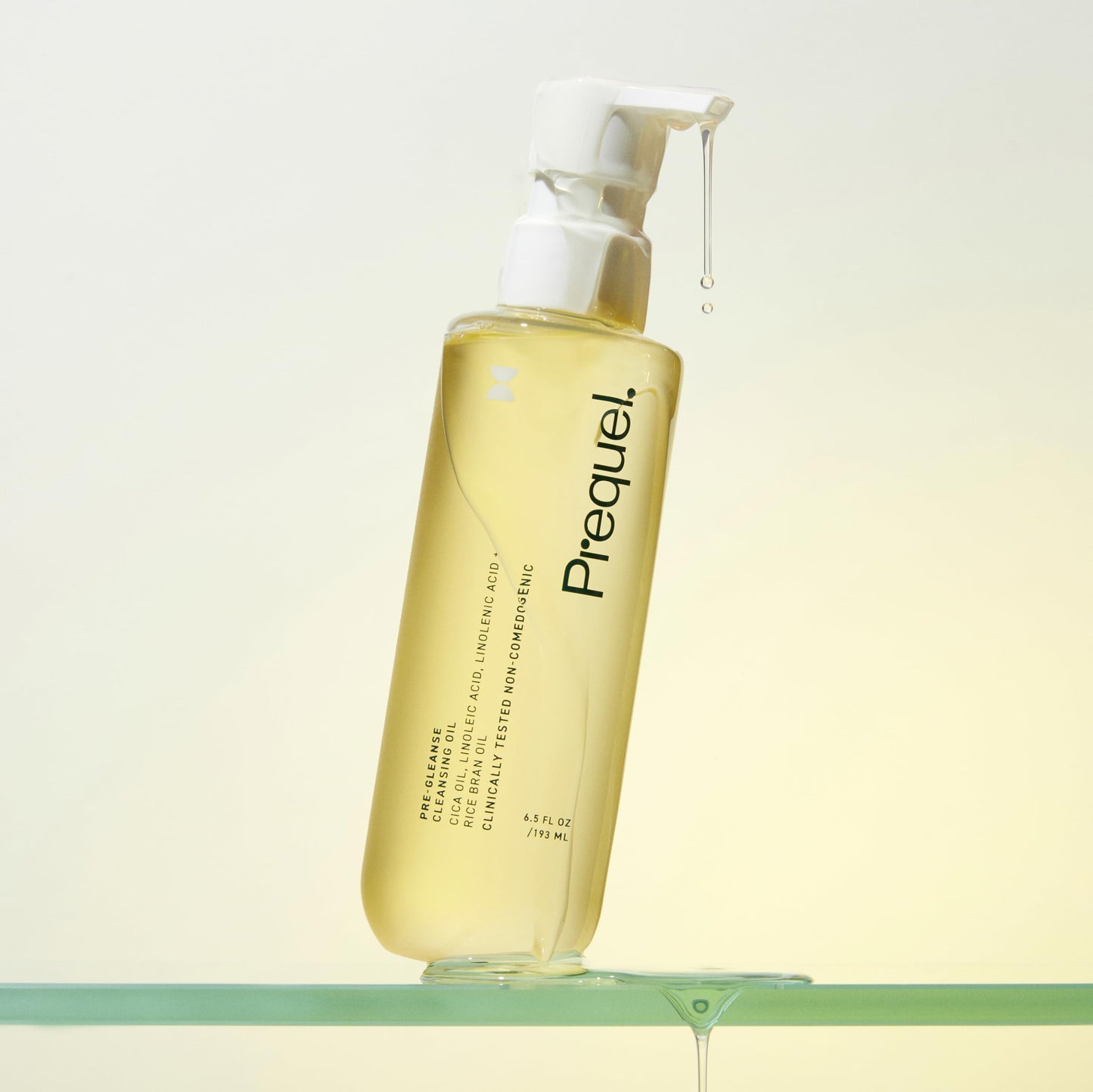 Prequel Skin Pre-Gleanse Oil Cleanser for Face. Double Cleansing Oil Skincare for Women with Cica and more. Non-Comedogenic Makeup Remover. Unscented