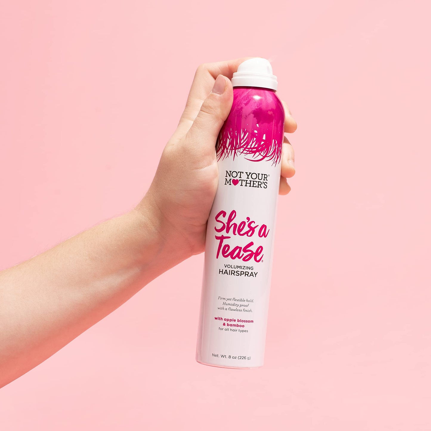 Not Your Mother's She's a Tease Hairspray (2-Pack) - 8 oz - Volumizing Hairspray - Firm Yet Flexible Hold, Humidity Proof, Flawless Finish,8 Ounce