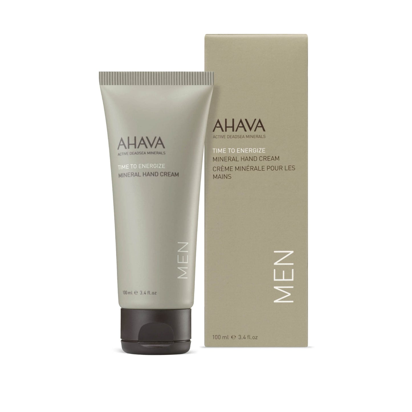 AHAVA Men's Mineral Hand Cream - Nourishing & Fast-Absorbing, Smoothes & Relieves Hands, Prevents Dryness, enriched with G-Force: Ginger Root