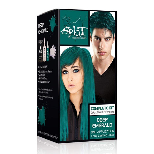 Splat Rebellious Colors Hair Coloring Complete Kit, Deep Emerald 1 ea (Pack of 3)