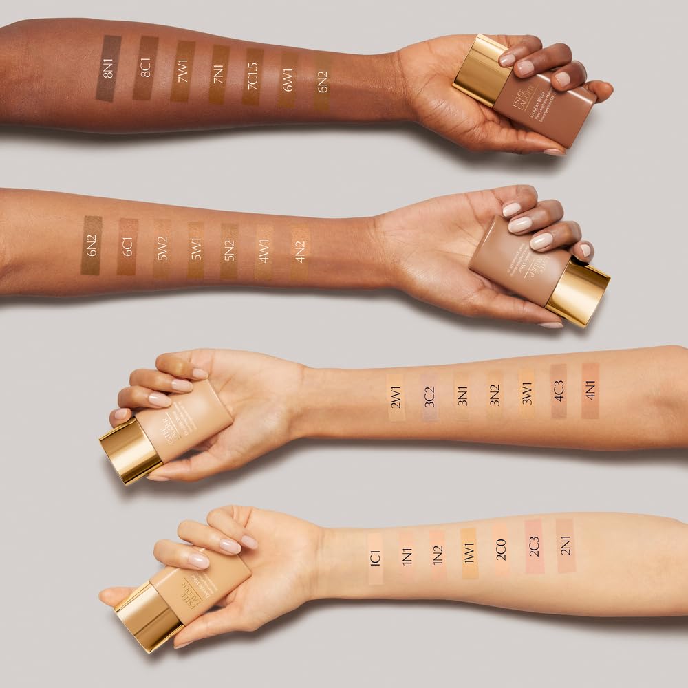 Estée Lauder Double Wear Sheer Matte Foundation SPF 19 | 12-Hour Wear, 1.0 Fl Oz, 6C1 Rich Cocoa
