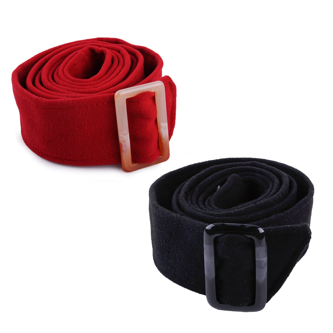 175x5cm Women Faux Wool Belt Woolen Sash Tie Waist Cinch Belts for Trench Coat Overcoat Jacket