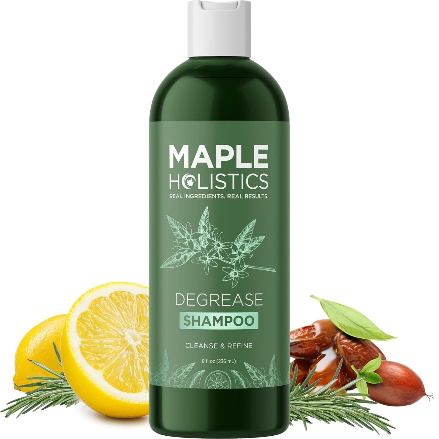 Clarifying Shampoo for Build Up and Oily Hair - Deep Cleansing Shampoo with Rosemary - Refreshing Lemon for Greasy Hair & Jojoba Oil for Scalp