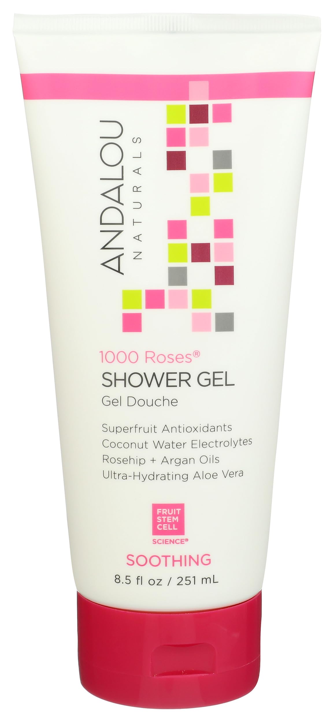 Andalou Naturals Shower Gel 1000 Roses, 8.5 oz