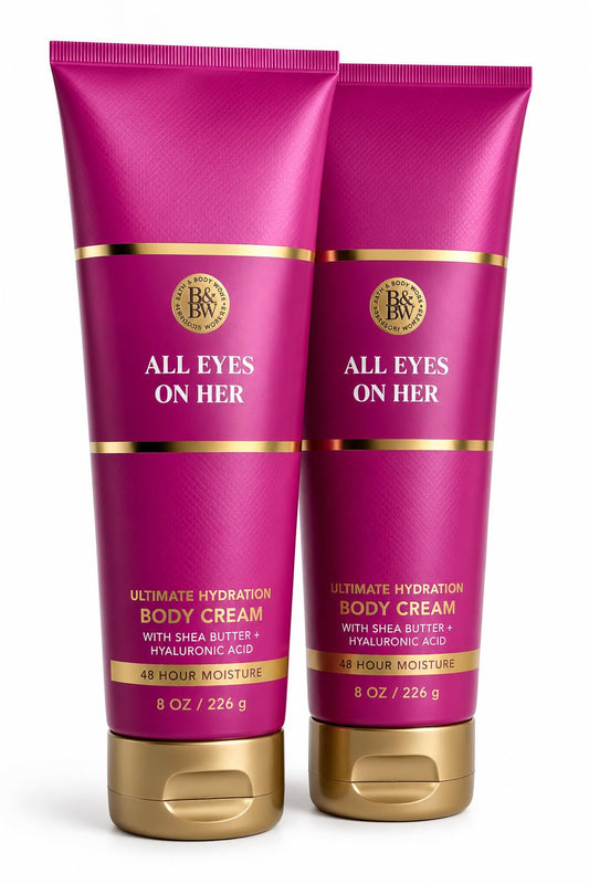 Bath & Body Works All Eyes On Her Ultimate Hydration Body Cream 2-Pack - Blackberry Jasmine Sandalwood Scent