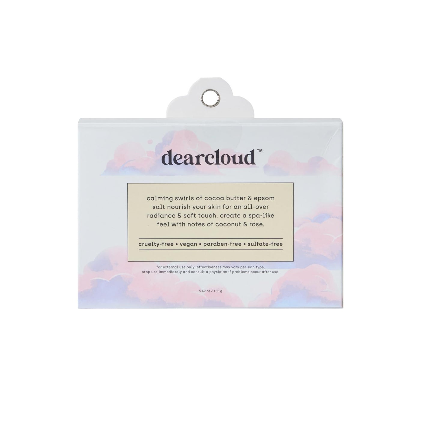 dearcloud Coconut Rose Moisturizing Bath Bomb - Epsom Salt Relaxation, Self-Care Essential for Women (Coconut Rose)