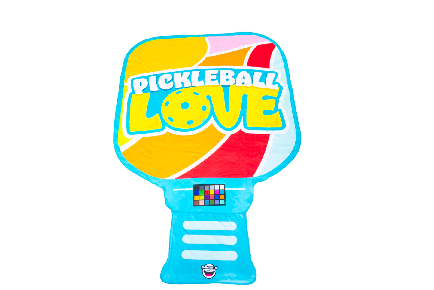 BigMouth Inc Giant Beach Blanket, Fun Summer Beach Towel, Large Size for Kids Teens & Adults, Quick Dry Microfiber Material - Pickleball Paddle