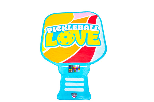 BigMouth Inc Giant Beach Blanket, Fun Summer Beach Towel, Large Size for Kids Teens & Adults, Quick Dry Microfiber Material - Pickleball Paddle