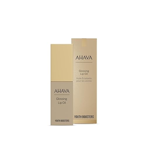 Ahava Glossing Lip Oil 6ml - Hydrating & Nourishing Lip Treatment with Dead Sea Minerals, Jojoba Oil & Date Extract - Protects Against Dryness