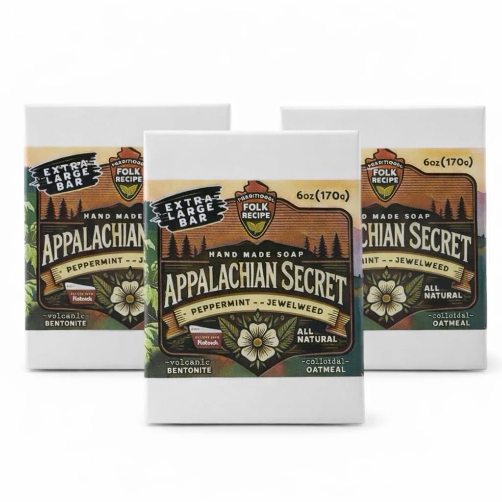 Regent Park Naturals Poison Ivy Soap - Appalachian Secret, Large 6 oz Oil-Binding Bar with Jewelweed, Oatmeal & Bentonite Clay (3-Bar Pack) Beauty & Personal Care Regent Park Naturals