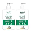 Aravi Organic Rosemary Anti Hairfall & Hair Growth Shampoo & Conditioner Combo | Sulphate Free Shampoo For Men & Women | For Dry & Frizzy Hair |
