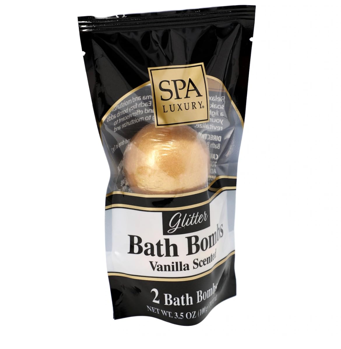 Spa Luxury Glitter Bombs Vanilla Scented 2 ct 3.5 oz