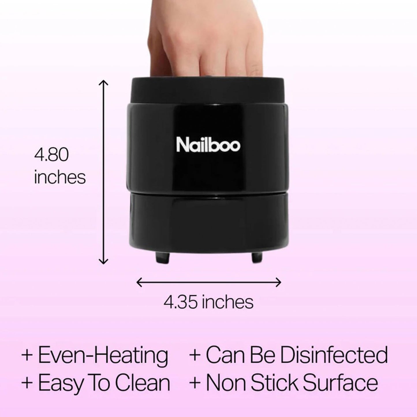 Nailboo Magic Soak Manicure Remover Bowl, Electric Nail Soaking Bowl Effortlessly Removes Nail Dip Powder, Acrylic, Gel Polish and Press Ons, Perfect Beauty & Personal Care Nailboo