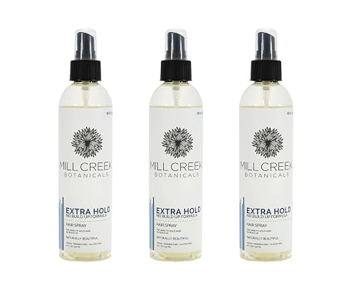 Mill Creek Botanicals Extra Hold Hair Spray - 8 Oz, 3 Pack (Image May Vary)