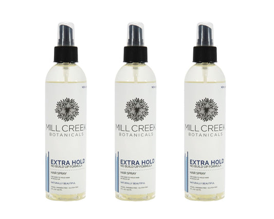 Mill Creek Botanicals Extra Hold Hair Spray - 8 Oz, 3 Pack (Image May Vary)