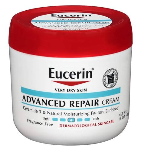 Eucerin Cream Advanced Repair 16 Ounce Dry Skin Jar (Pack of 6)