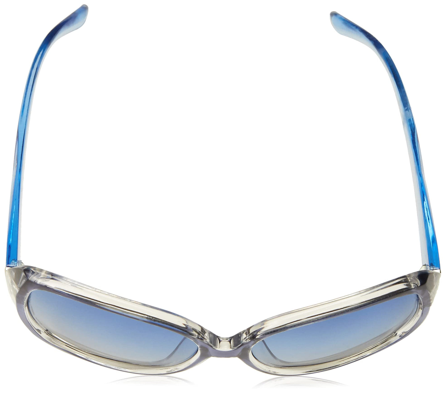 Jessica Simpson Women's Oversized Retro Butterfly Sunglasses, Blue, 60 mm + 0