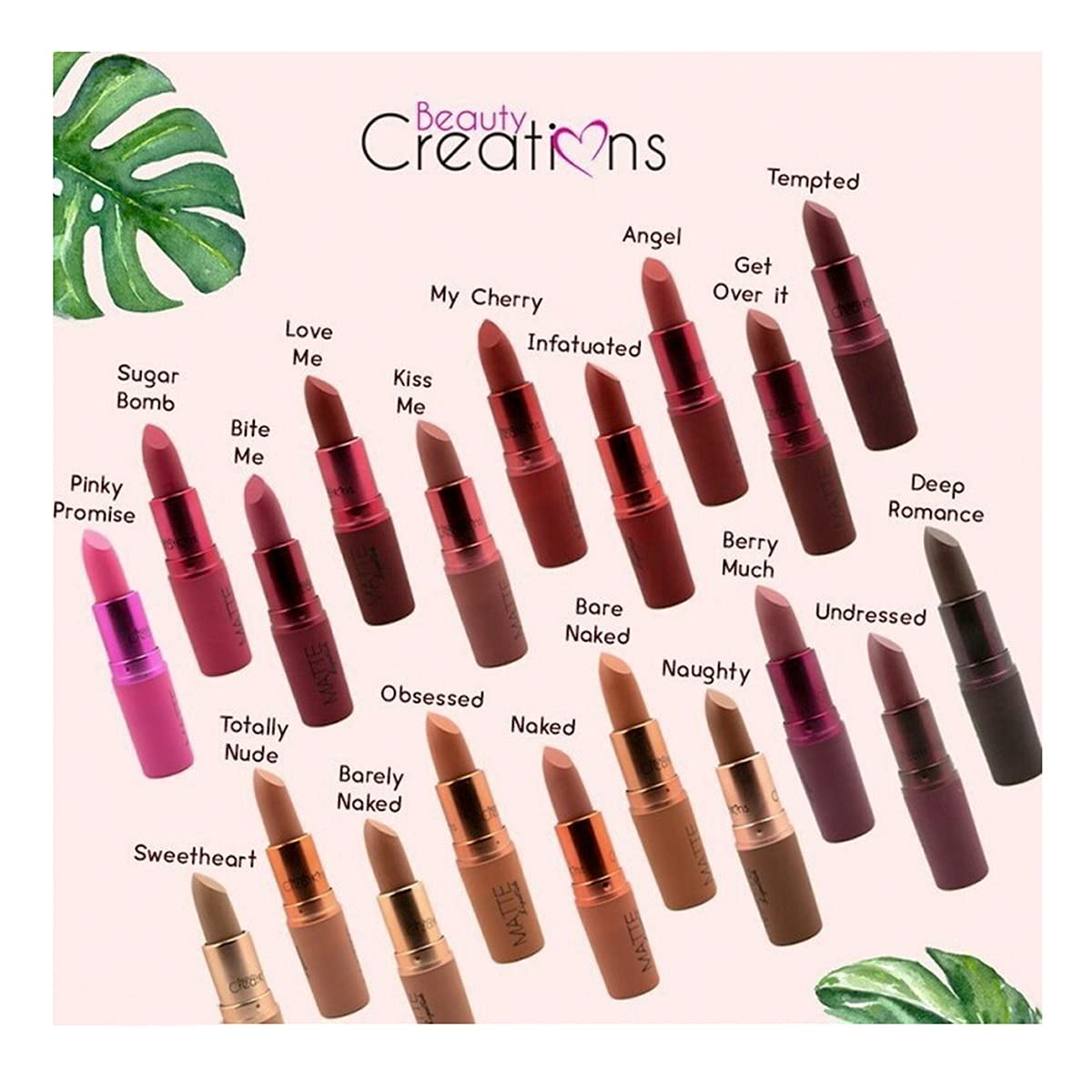 Beauty Creation Matte Lipstick (Barely Naked)