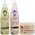 Afro Love Hair Care Set - Shampoo (16oz), Conditioner (16oz), and Hair Soufflé (16oz) - Moisturizing & Nourishing for Curly, Kinky & Coily Hair
