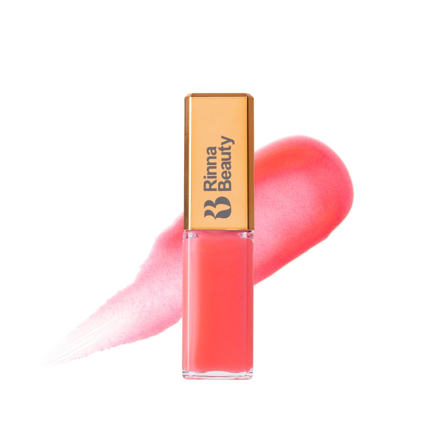 Rinna Beauty Larger Than Life Lip Plumping Oil - Bright Bombshell - Moisturizes & Hydrates Lips - Natural Plumping Over Time - Vegan, Cruelty-Free, &