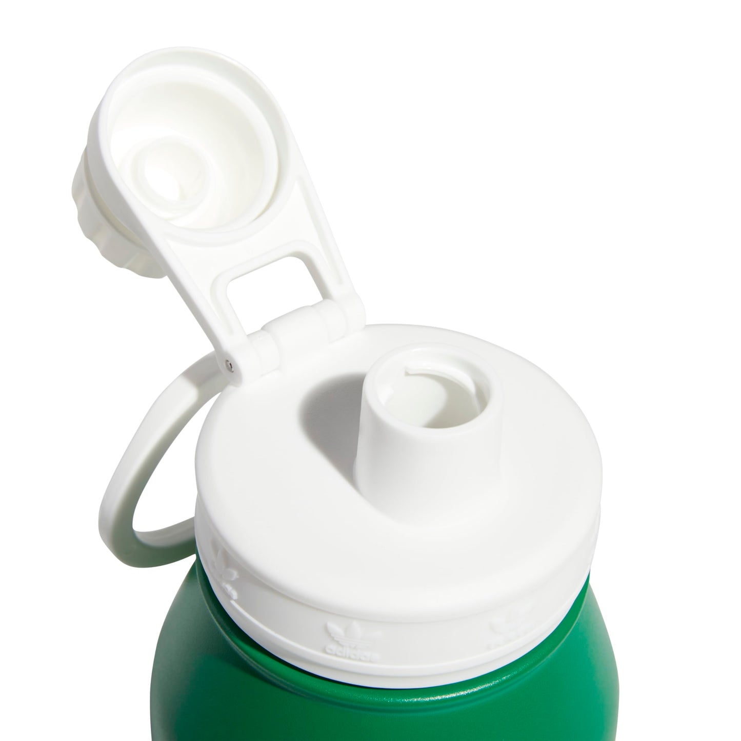 adidas Originals 1 Liter (32 oz) Metal Water Bottle, Hot/Cold Double-Walled Insulated 18/8 Stainless Steel, Green/White, 32 Ounces