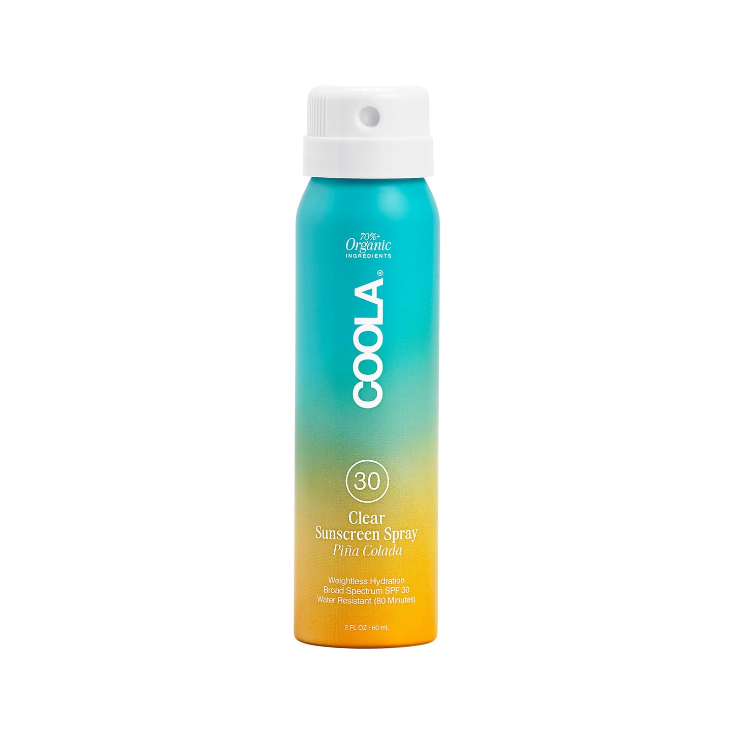 COOLA Organic Sunscreen SPF 30 Sunblock Spray, Dermatologist Tested Skin Care for Daily Protection, Vegan and Gluten Free, Piña Colada, Travel Size, 2