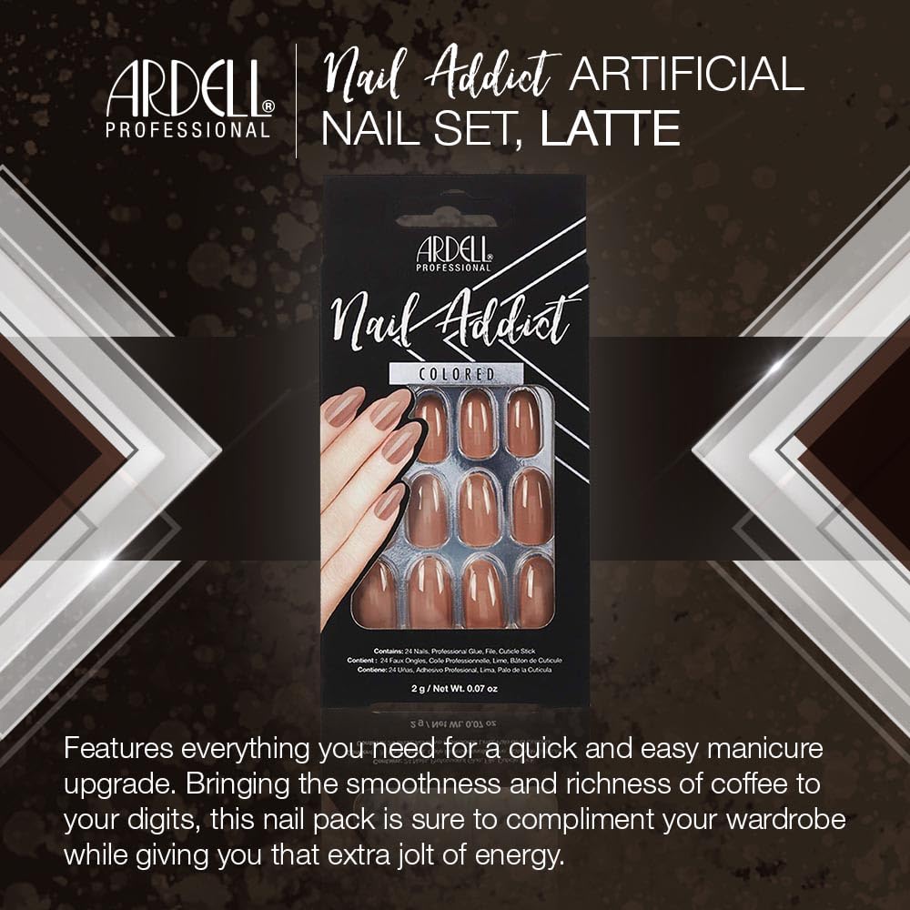 Ardell Nail Addict Artificial Nail Set, Latte Beauty & Personal Care Ardell