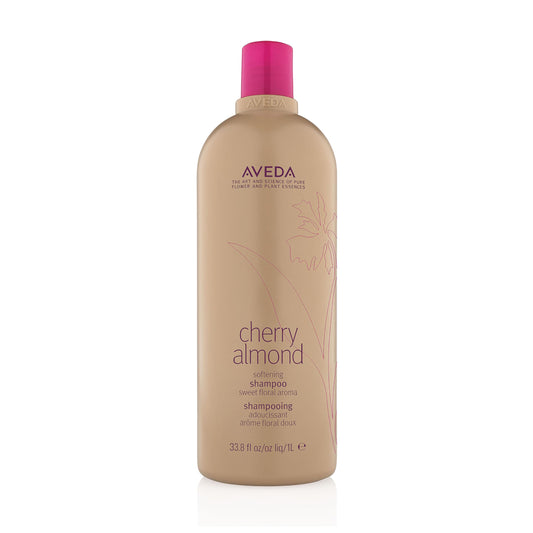 Aveda Cherry Almond Softening Shampoo | Gentle Daily Shampoo | for Normal to Dry Hair | 97% Naturally Derived* | Silicone Free | Iconic Cherry Almond