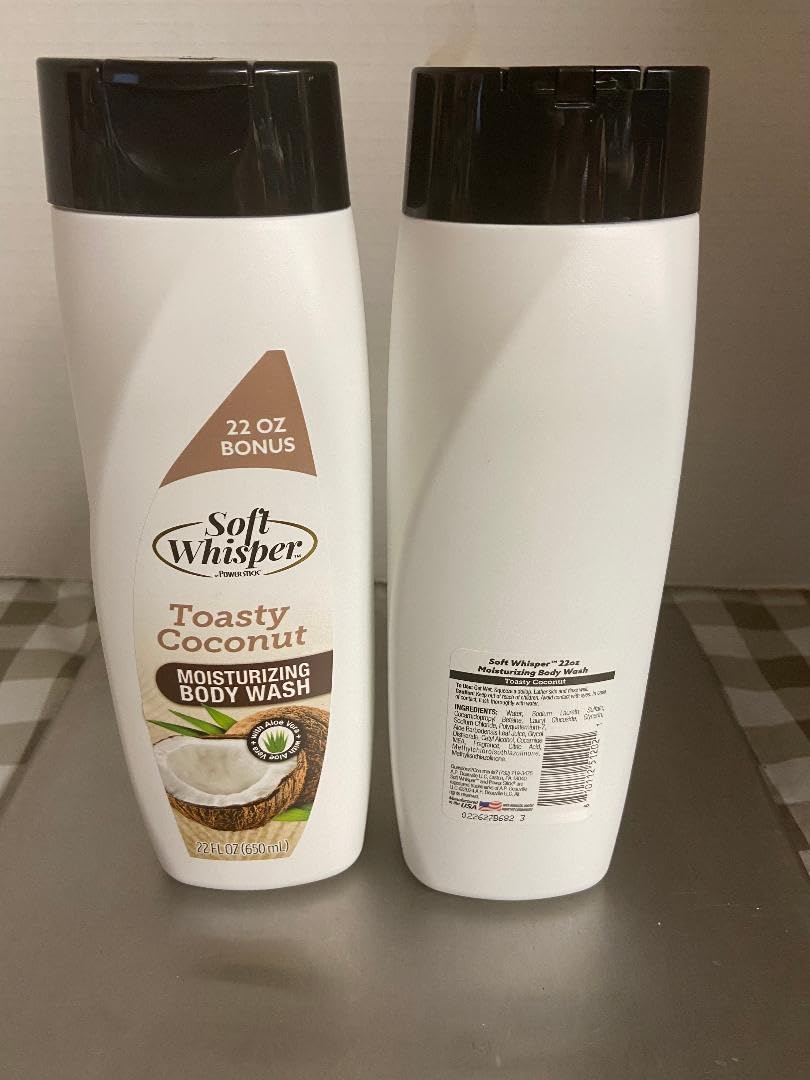 Power Stick Soft Whisper Toasty Coconut Body Wash (2 EA 22 Oz)