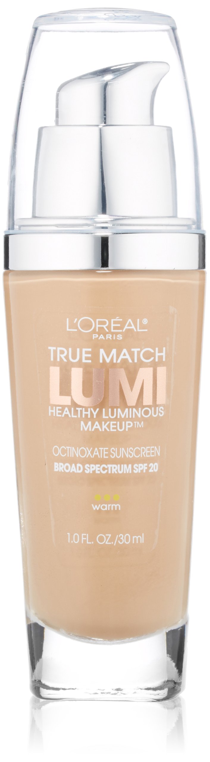 L'Oréal Paris True Match Lumi Healthy Luminous Makeup, W4 Natural Beige, 1 fl. oz.