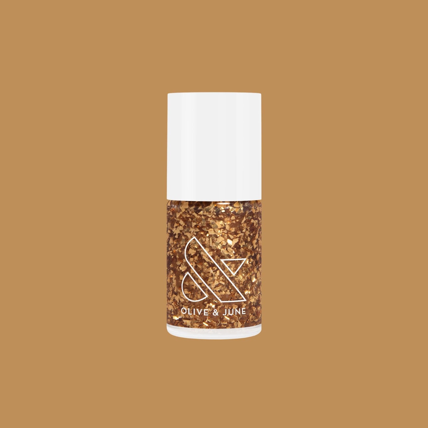 Olive & June Long Lasting Nail Polish, Is It Too Much?, Gold Flakes, 0.46 fl oz Beauty & Personal Care Olive & June