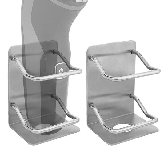Linkidea 2 Pack Stainless Steel Electric Razor Holder for Shower, Shaver Organizer Compatible with Braun Series 5, Philips Series 2400, 5000x, 9000 Beauty and Personal Care Linkidea