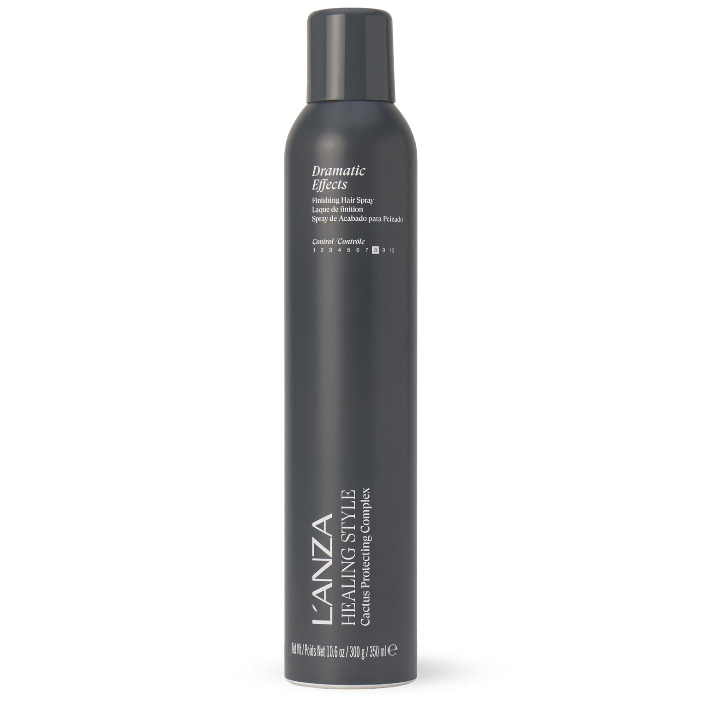 L'ANZA Healing Style Dramatic F/X Hair Spray Firm Hold Finishing Hairspray, Anti Humidity & Heat Protection, Long-Lasting Control, Adds Shine