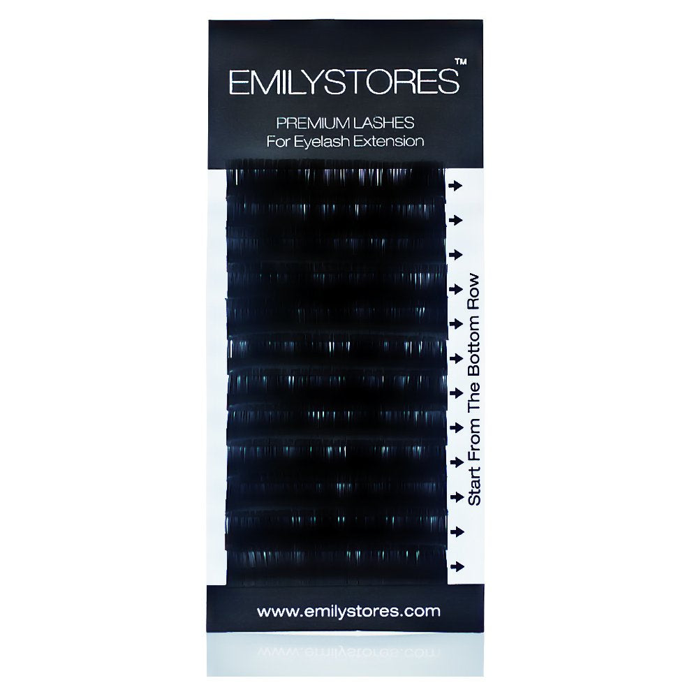 EMILYSTORES Eyelash Extensions 0.07mm Thickness D Curl Length 8mm Single Size Rapid Volume Eyelash For Lash Extensions, Easy Fan Blooming Flower