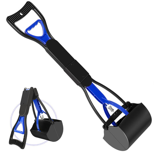 UPSKY Pooper Scooper for Large Small Dogs, Folding Dog Poop Scooper, Durable Spring and Premium Materials，Easy to Use for Dirt, Gravel Pick Up Shovel