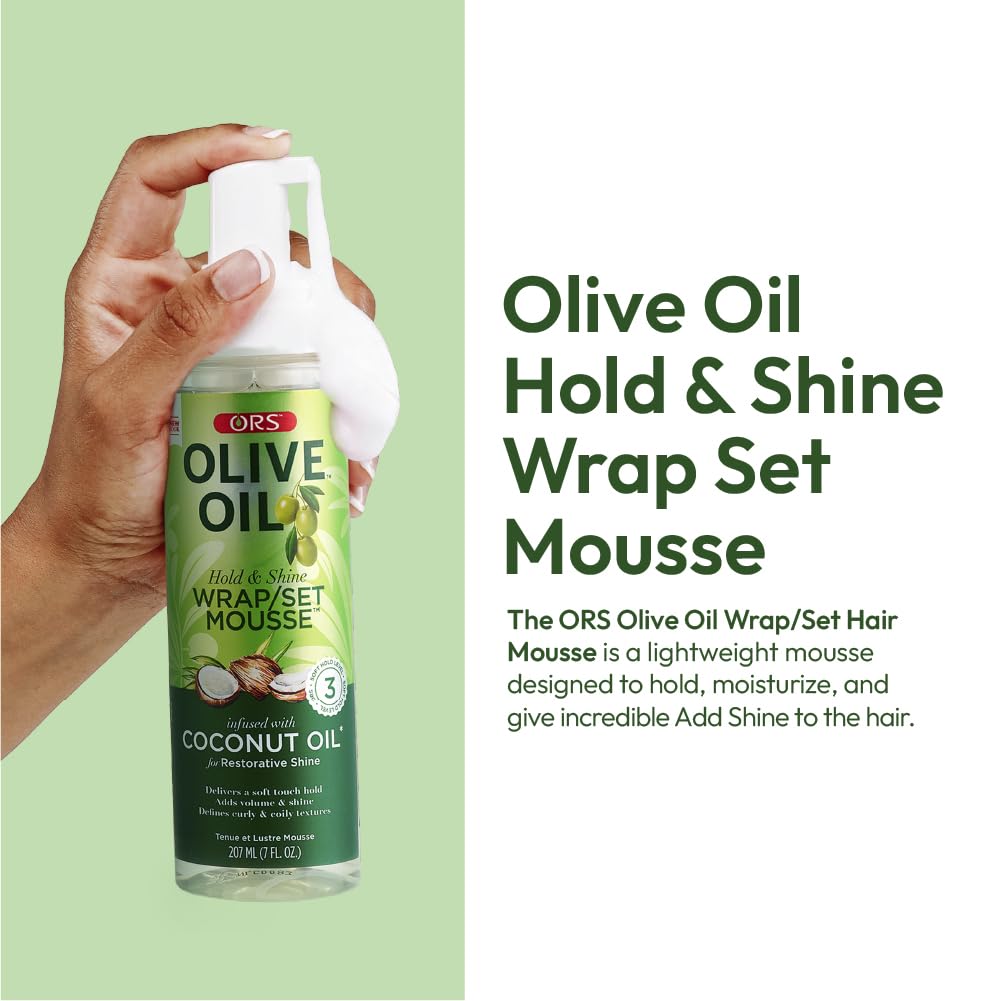 Organic R/S Root Stimulator Olive Oil Wrap Set Mousse, 7 Ounces (Pack of 2)