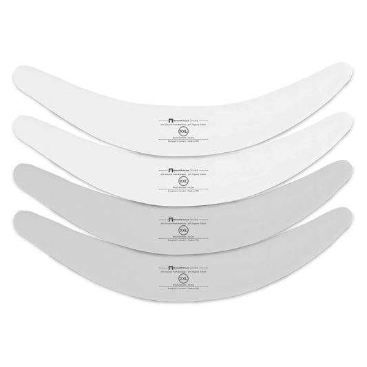More of Me to Love Organic Cotton and Viscose Blend Tummy Liner, 4-Pack, XX-Large (Pearl White, Stone Gray) Beauty and Personal Care More of Me to Love
