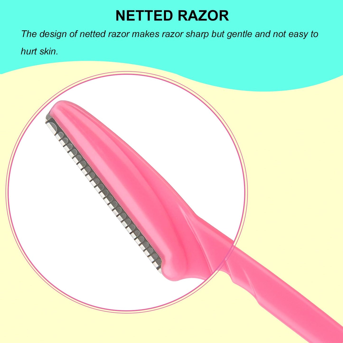 66 Eyebrow Razor and Face Razor for Women and Men, Eyebrow Hair Trimmer and Shaver with Protective Cover,Safe and Newbie Friendly Beauty and Personal Care Colovis