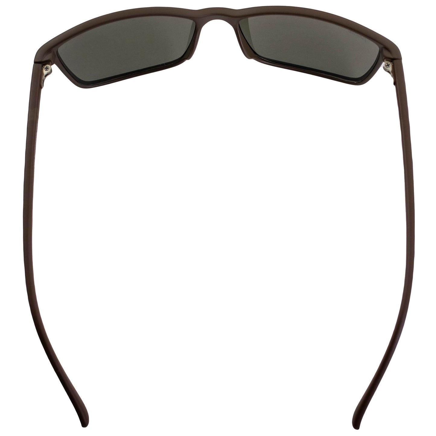 Epoch Eyewear Murphy Golf Sport Sunglasses Brown Frame with Gold Mirror Lens