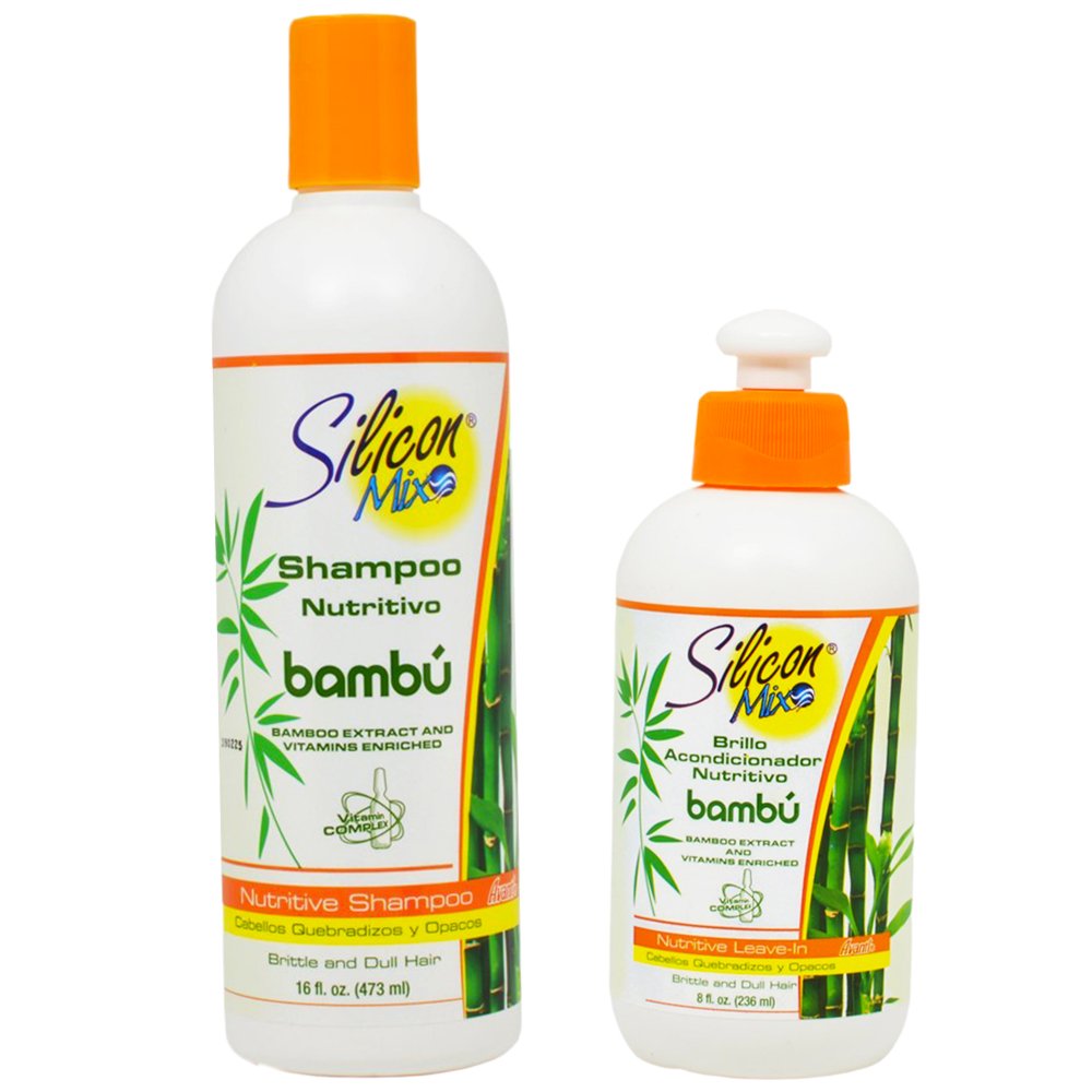 Silicon Mix Bambu Shampoo and Conditioner Combo Pack (16 Ounce Shampoo, 8 Ounce Conditioner) (Bambu)