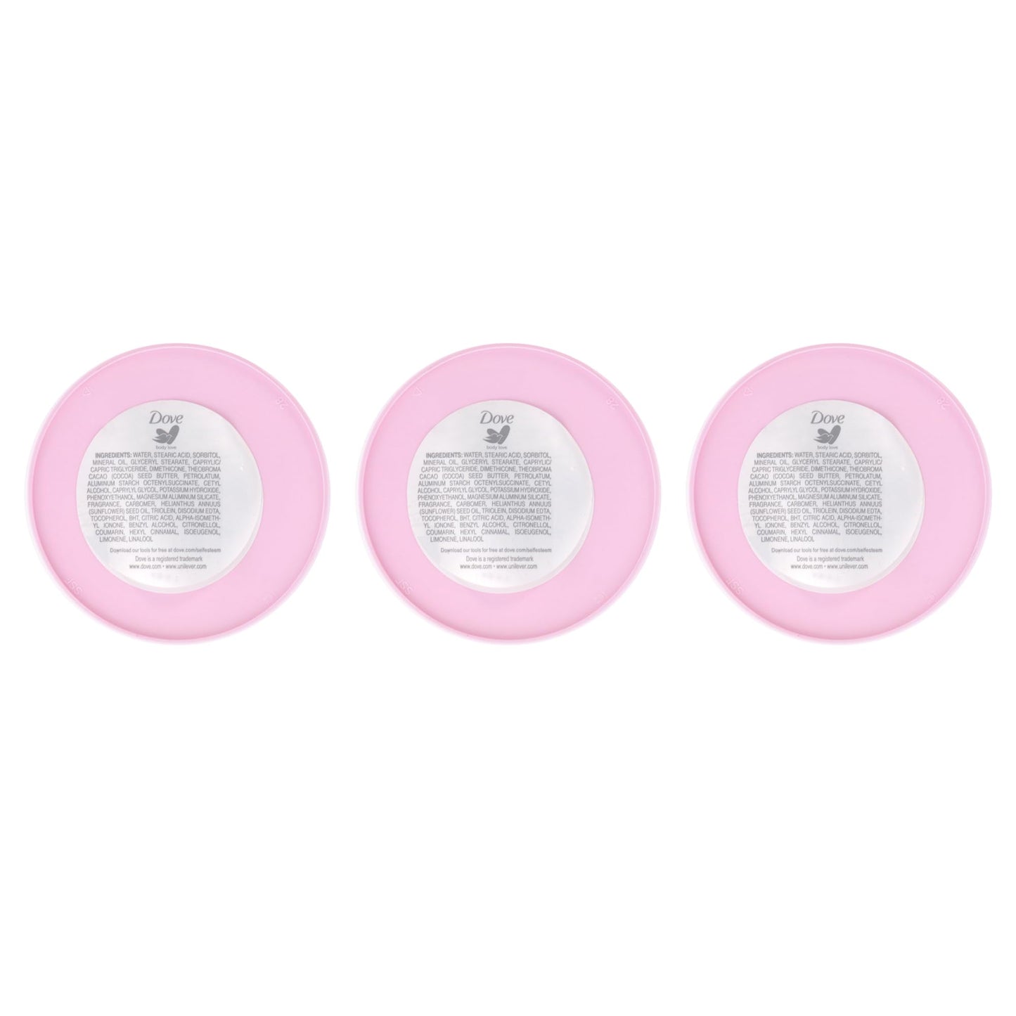 Beauty Cream - Pink by Dove for Women - 2.7 oz Cream (Pack of 3)