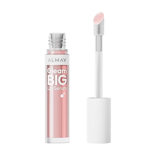 Almay Gleam Big™ Lip Serum, Hydrating and Moisturizing, Hypoallergenic Lip Gloss, Non-Sticky, 100 Positively Pink, 0.13 fl oz