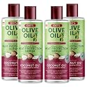 ORS Olive Oil Heat Protection Hair Serum infused with Coconut Oil for Restorative Shine 6.0 Ounces (Pack of 4)