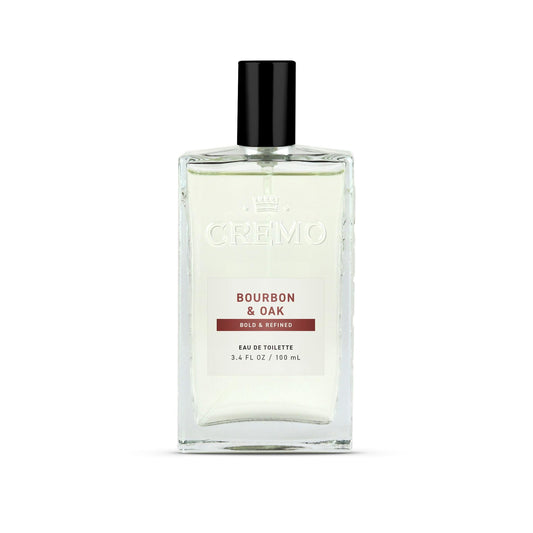 Cremo Cologne For Men - Bourbon & Oak Mens Cologne Spray, A Sophisticated Blend of Distiller’s Spice, Fine Bourbon and White Oak, Multi-Layered