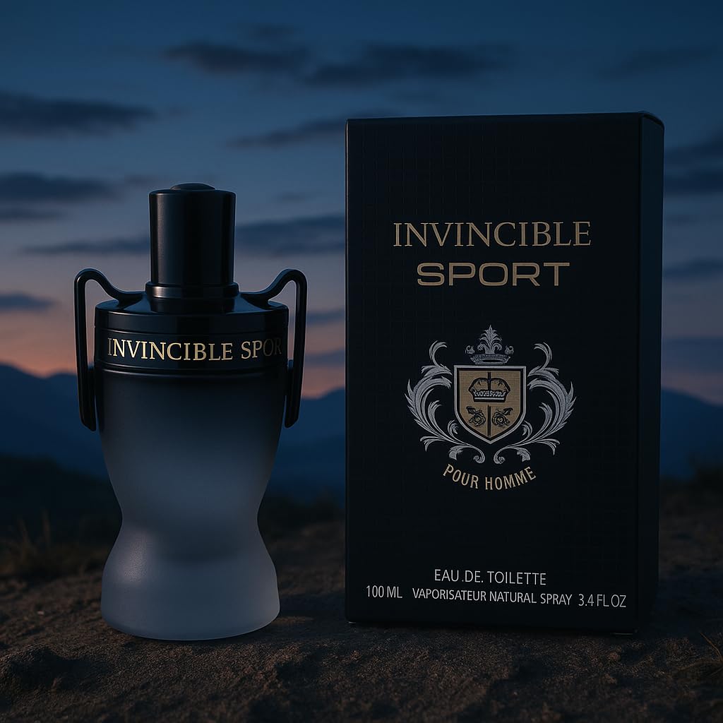 MCH BEAUTY LLC Invincible Platinum Men's Cologne 3.4 Fl. Oz. Eau de Toilette Spray (Sport)