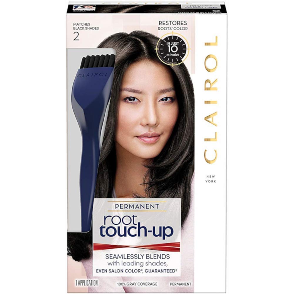 Clairol Permanent Root Touch-Up, Black [2], 1 ea (Pack of 6)