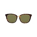 Gucci Sunglasses Womens Round Havana Silver Green GG0073SK-30001041-003
