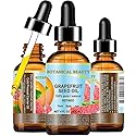 Botanical Beauty GRAPEFRUIT SEED OIL. 100% Pure Natural Undiluted Refined Cold Pressed Carrier Oil (NOT ESSENTIAL OIL) 4 Fl Oz - 120 ml for Face